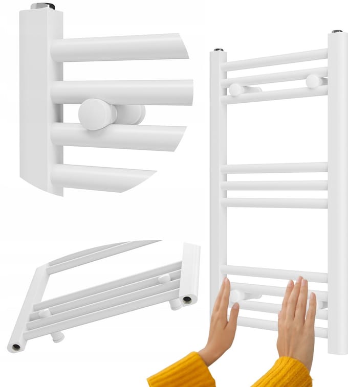 Granitan Badkamerradiator Breno - 40x70cm - Wit - Ladderradiator - Handdoekradiator