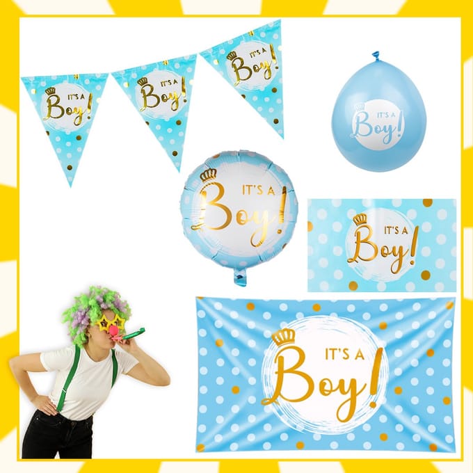 Feestpakket | Feest decoratie | Geboorte jongen
