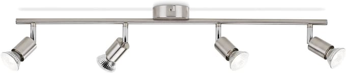 Philips Limbali opbouwspot - 4-lichts - nikkel