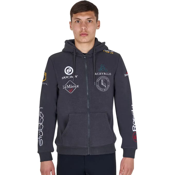 Multi-logo hoodie Equestro New Style