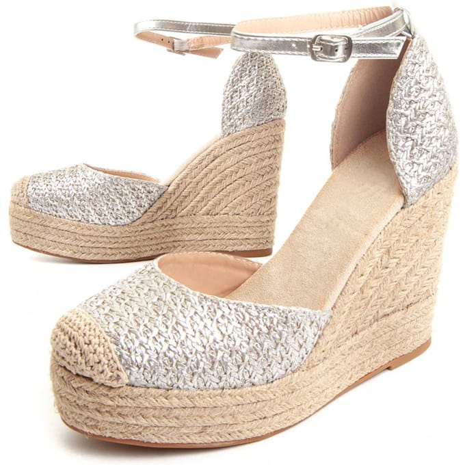 Cuña De Esparto Para Mujer  Montevita  Luca  87291 40 zilver