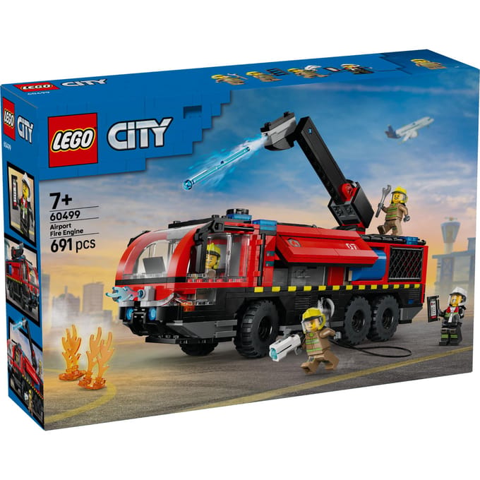 LEGO City Luchthaven brandweertruck 60499 Speelgoed Bouwset voor Brandweer Avonturen op de Luchthaven