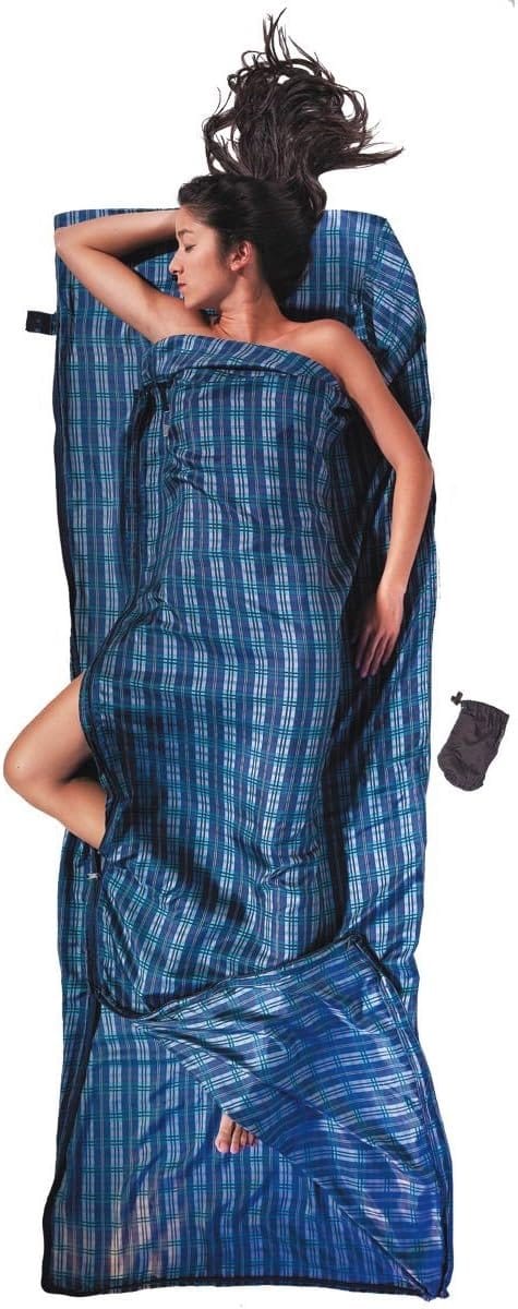Mummy Slaapzak Reiszak Coupler - Silk groen/blauw