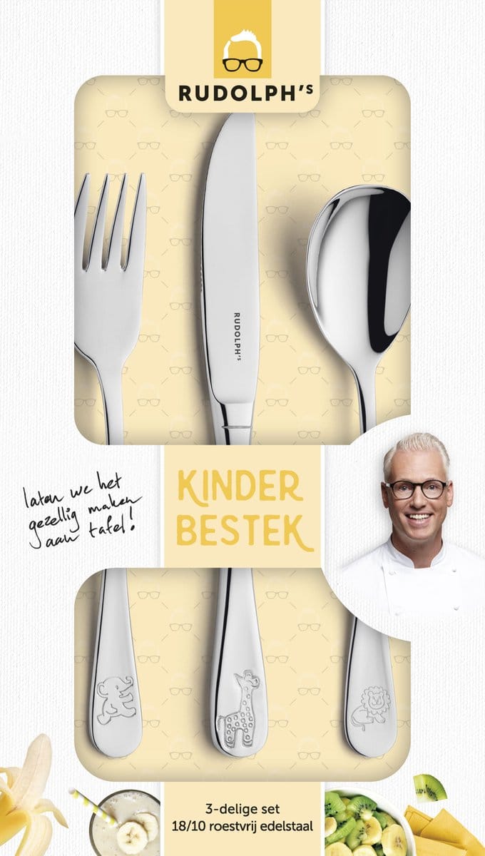 Rudolph's Kinderbestek - 3 delig - Rudolph van Veen