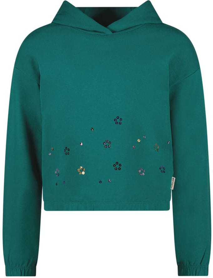 B-Nosy - Meisjes sweater - Stella - Storm groen - Maat 110