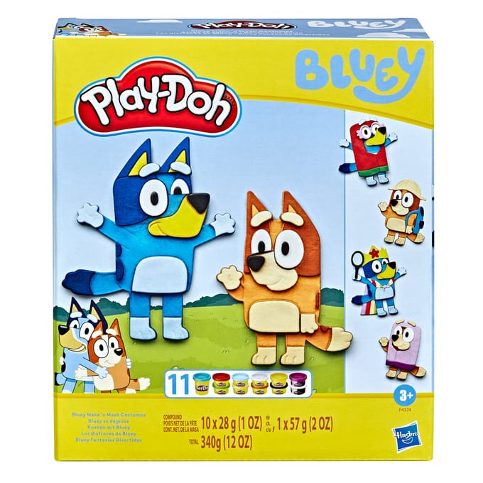Play-Doh Speelset Bluey verkleed met 11 potten boetseerklei