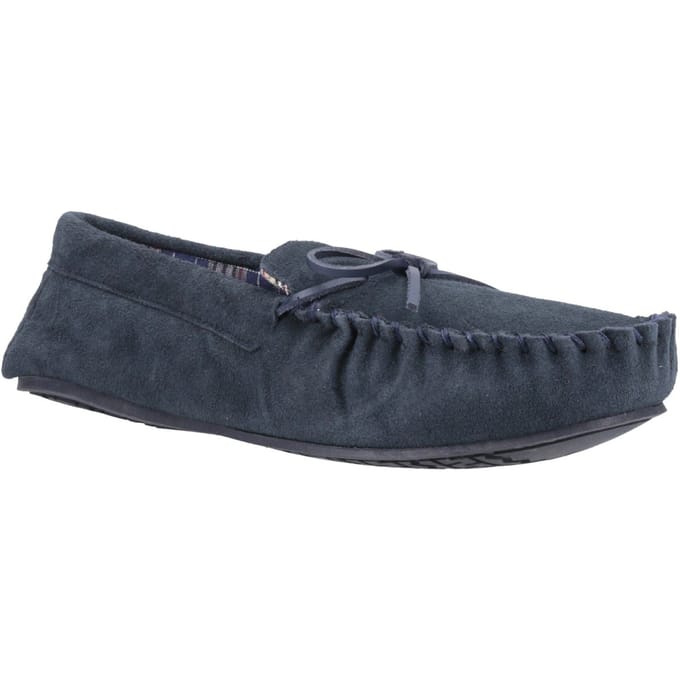 Hush Puppies Clyde Suede Herenpantoffels Navy