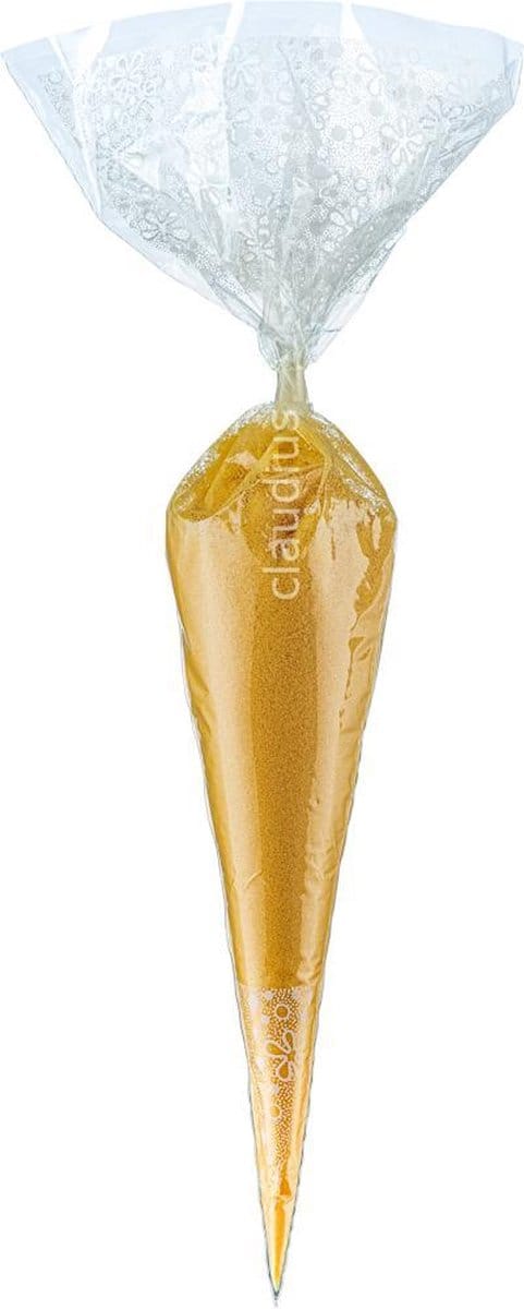 Scrubzout Appel-Kaneel - 300 gram in puntzak wit - set van 6 stuks - Hydraterende Lichaamsscrub