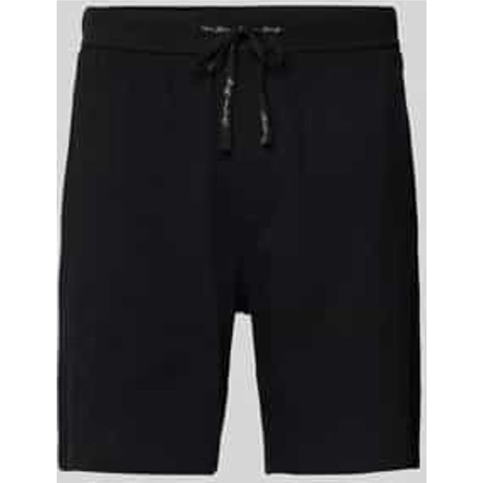 Sweatshorts met labeldetail