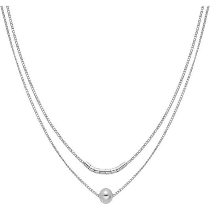 Luxenter halsketting rhodium afwerking - Nothie white