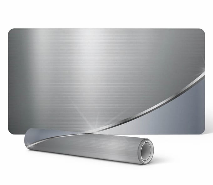 Beschermende decoratieve mat voor bureau, metallic textuur, 90x45 cm