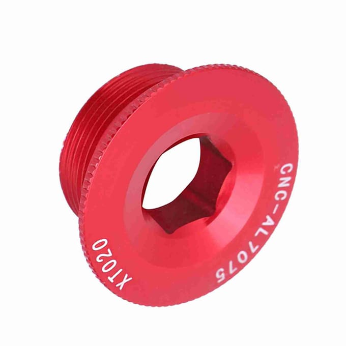 Krukasbout voor Mountain Racefiets Bracket Dop M20*10 Crankstel Schroef BB As Schroeven Rood gray