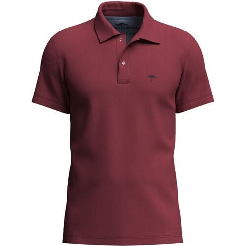 Fynch-Hatton Polo Uni Color Premium Cotton Berry / male