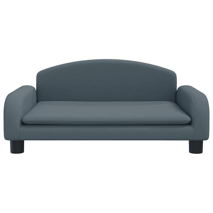 vidaXL - Kinderbank - 70x45x30 - cm - stof - donkergrijs
