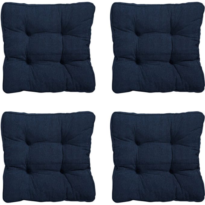 Madison - Zitkussen Florance Panama indigo - Ca. 47x47 cm - Set van 4