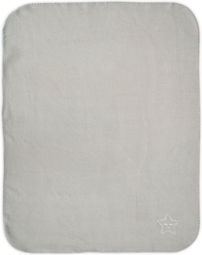 Lorelli Fleece Grey Star 75x100cm Wiegdeken