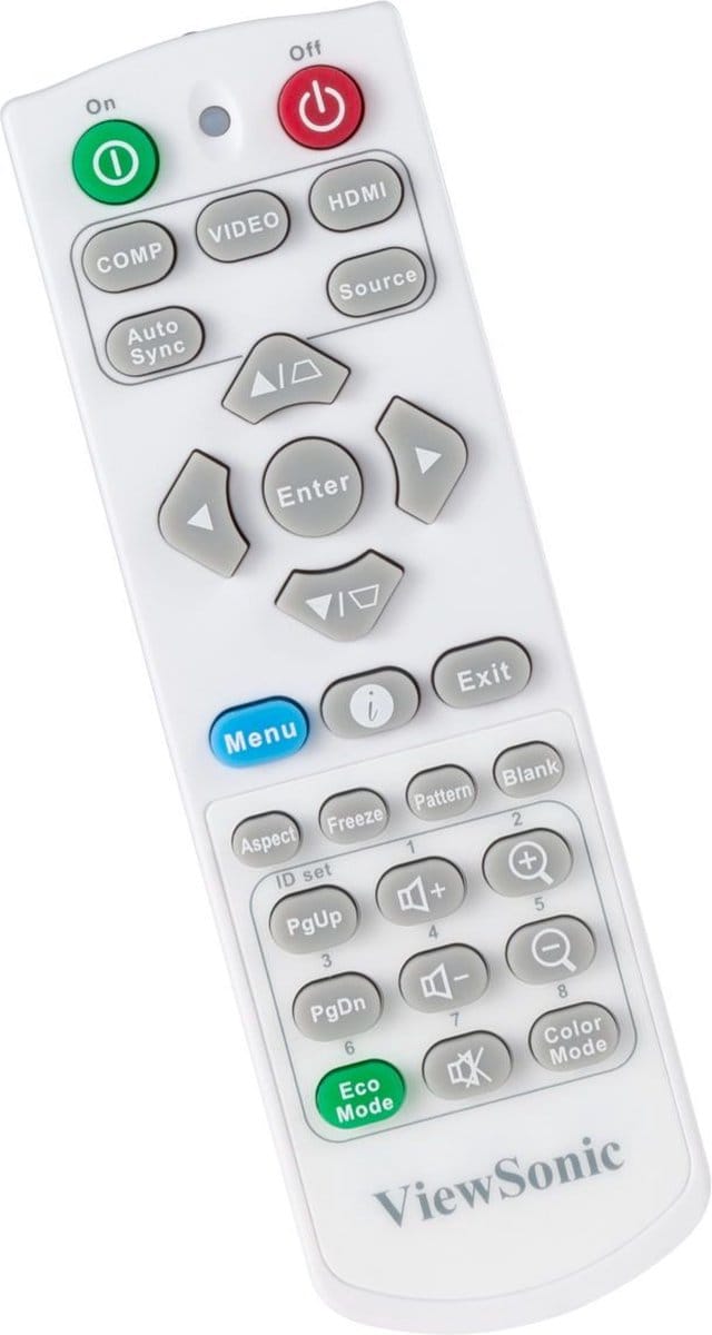 Afstandsbediening geschikt voor de VIEWSONIC PG701WU beamer, vervangt A-00010188
