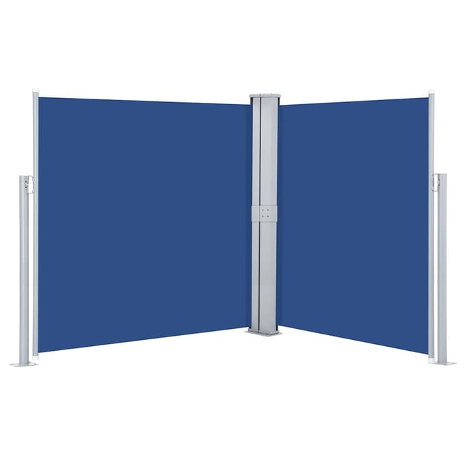 vidaXL - Windscherm - uittrekbaar - 140x600 - cm - blauw