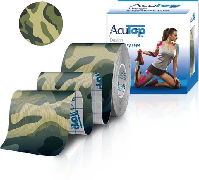 Acutop - Design Kinesio Tape - Green Camo - 5cm x 5m