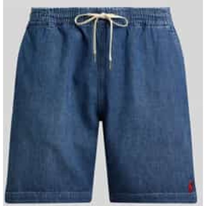 regular fit korte jeans van katoenmix