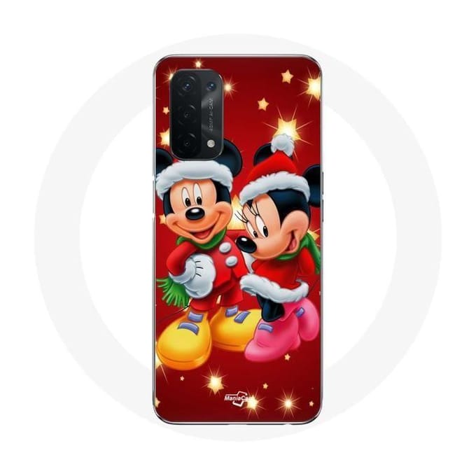Coque - Maniacase - Oppo A54 5G - Mickey Mouse et Minnie Mouse - Protection chocs - Souple