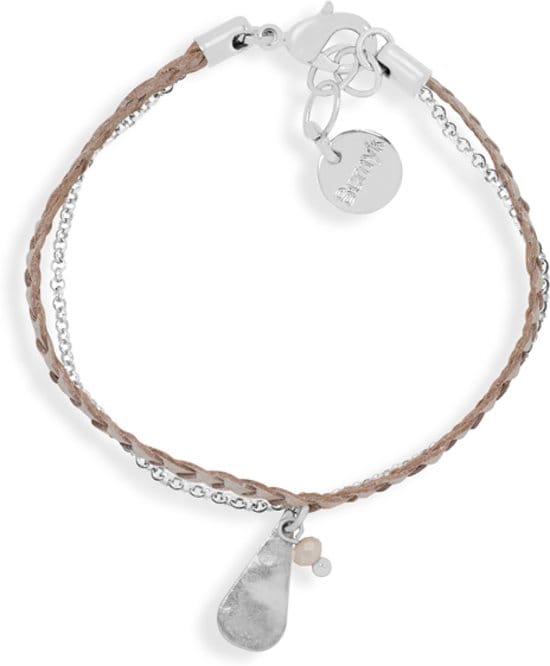 Scmyk armband BG-264 G Teardrop zilverkleurig