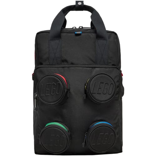 LEGO Brick 2x2 Backpack, voor een jongen, Zwart, Rugzak, maat: One size