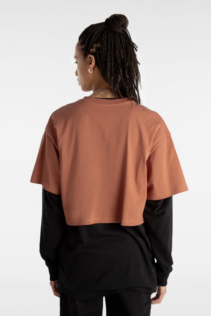 Vans First Team Relax Crop Auburn Taglia: M | Maglie Sportivi Outlet | Donna | Marrone