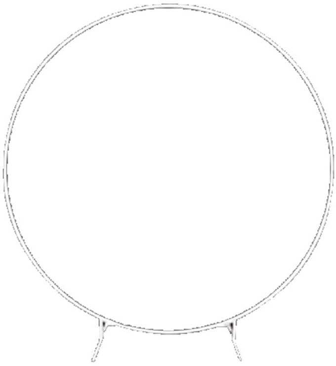 ABC – Feestdecoratie – Backdrop boog – Rond – Wit – 200 cm