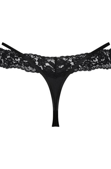 Hunkemöller Dames Lingerie String Elliena - Zwart - maat S