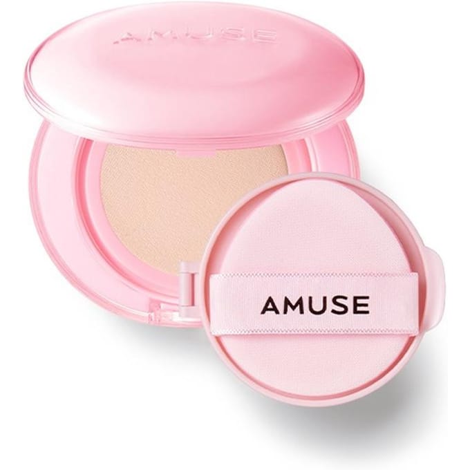 [AMUSE] Dew Power Vegan Cushion SPF 50+ PA++++ 15g 01 PURE pink