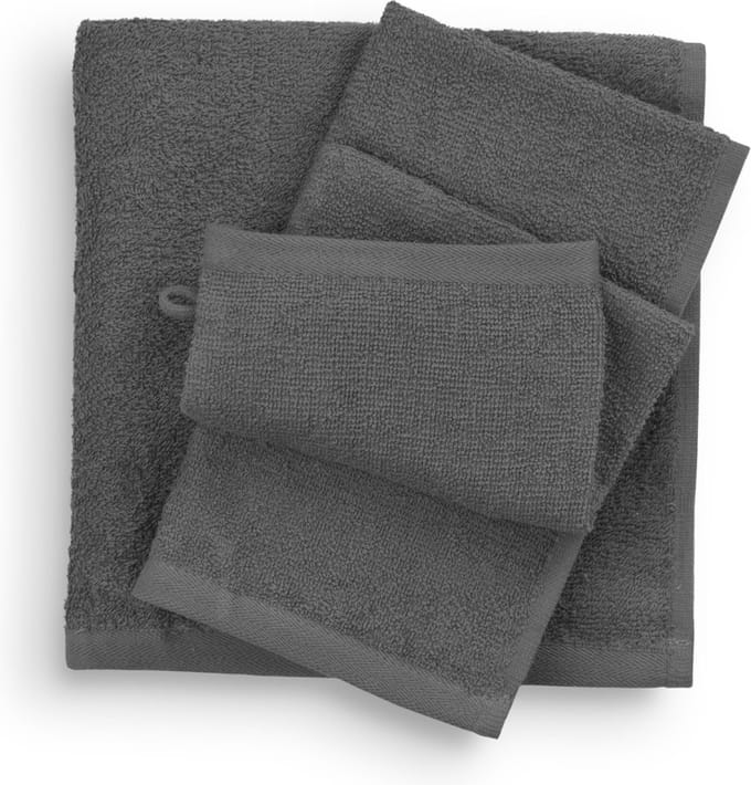 Mingle-handdoek- antraciet- 50x100- 6 stuks