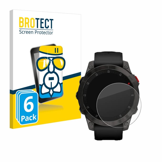 Screenprotector 6 Stuks voor Garmin epix (Gen. 2) Beschermglas transparant