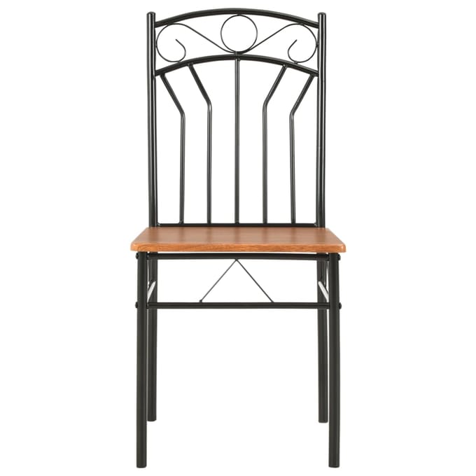 vidaXL - Eetkamerstoelen - 2 - st - MDF - bruin