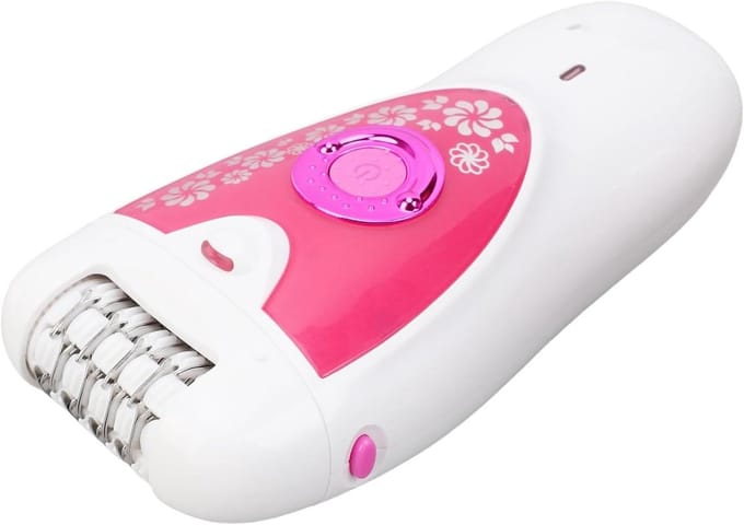 Elektrisch Ontharingsapparaat - Lichaamshaarverwijderaar - Gladde Huid - Dubbele Trimmerkop - 12 Cm - Wit