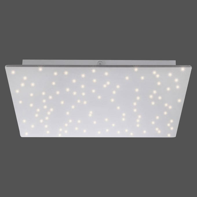 JUST LIGHT. GmbH LED plafondlamp Sparkle CCT dim staal 45x45cm