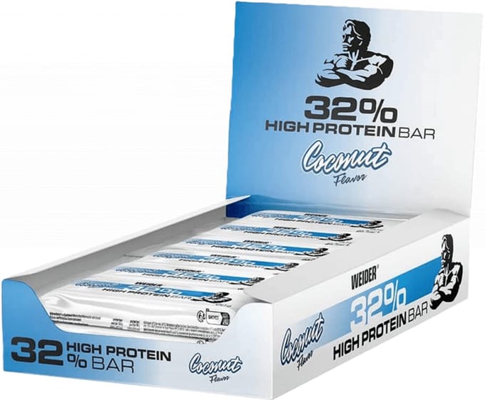 Weider 32% Protein Bar (12x60g) Coconut - Repen - Eiwit Repen