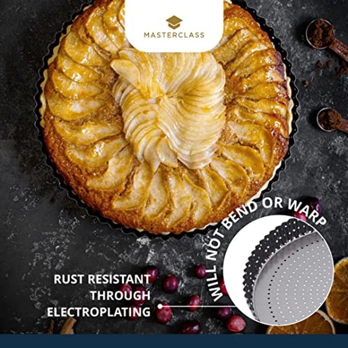 Antiaanbak Quiche-bakvorm 30 cm Rond - Perfecte Knapperige Korst