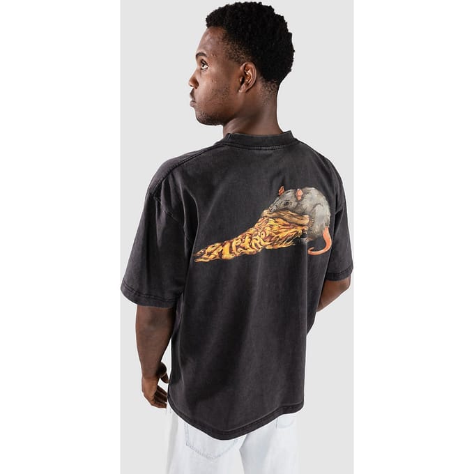 Empyre Pizza Rat Boxy T-Shirt zwart