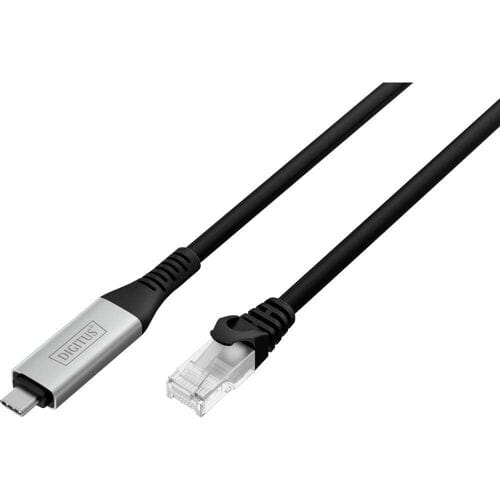 Digitus USB 3.1 Gen 1 (USB3.0), USB 3.2 Gen 1 (USB 3.0), USB, USB-C Adapterkabel [1x USB, USB 3.2 Gen 1 (USB 3.0) - 1x RJ45, RJ45-stekker] AK-300601-030-S 3 m