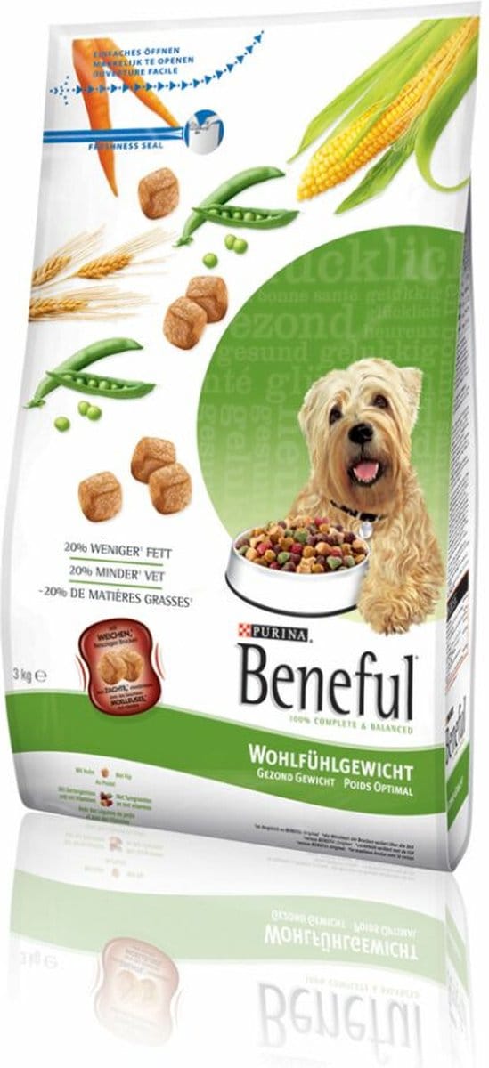 4x Beneful Gezond Gewicht Kip - Groenten 3 kg
