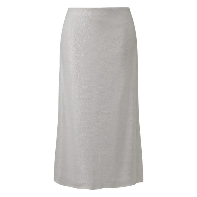 Lange jurk bedekt met glitters dames COMMA