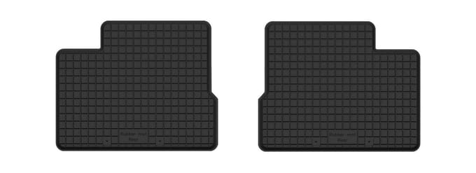 Wielganizator - Serie BasicProtect - Achter Rubber Automatten - 2 Stuks - Antislip en Weerbestendig