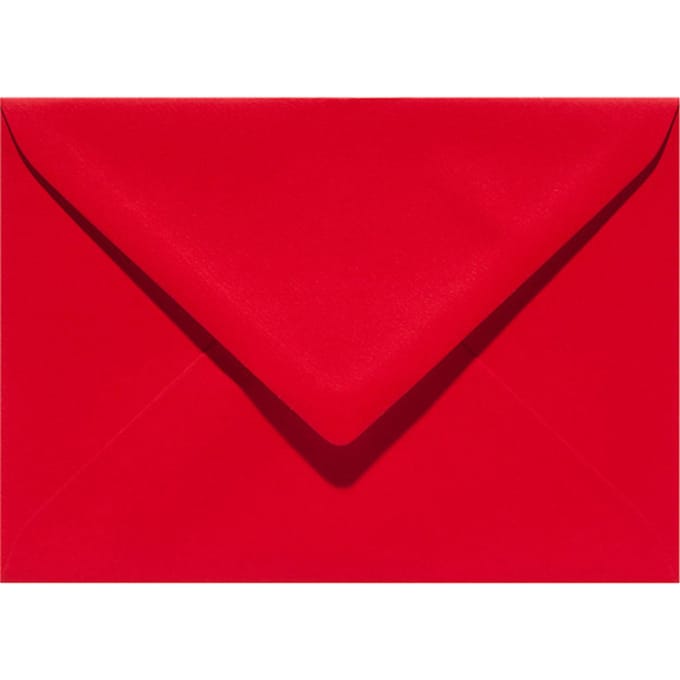 Envelop Papicolor EA5 156x220mm rood pak à 6 stuks