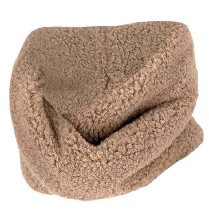 Colsjaal Meisjes - Teddy Wol - One Size - Zand / 4/8 Jaar