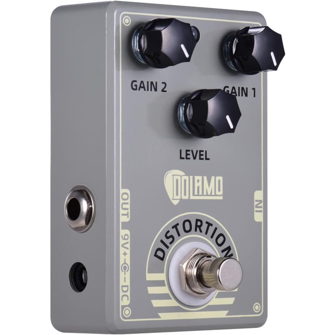 Dolamo D-5 Mark IV Distortion Gitaareffectpedaal Distortionpedaal met True Bypass voor elektrisch grijs