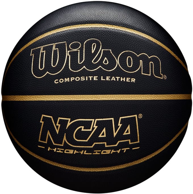 Wilson NCAA Highlight Basketbal Maat 7 - Zwart/Goud