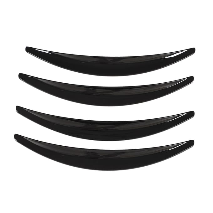 4PCS Extensions d'ailes de roue Surface lisse Résistant aux rayures Remplacement pour Tesla Model 3 2017‑2022 Varnish Black black