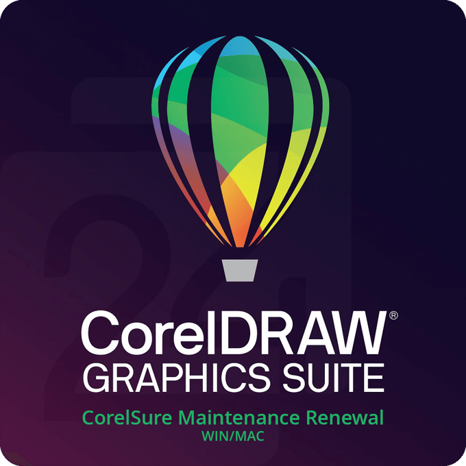 CorelDRAW Graphics Suite Business CorelSure Maintenance Renewal WIN/MAC 1 - 4 Gebruiker(s)