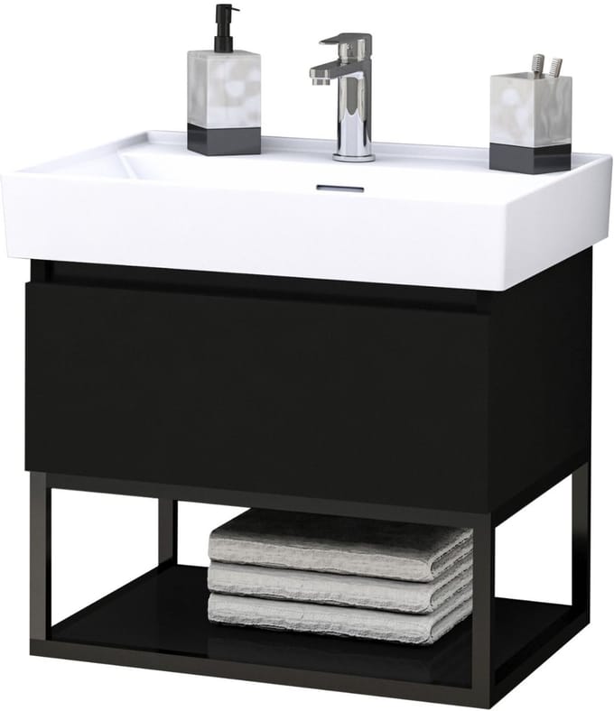 ALONI SHARP wastafelonderkast – 60 cm – Mat zwart